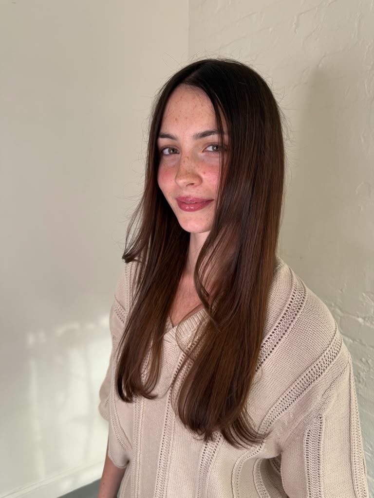 Glossy shine blowout finish
